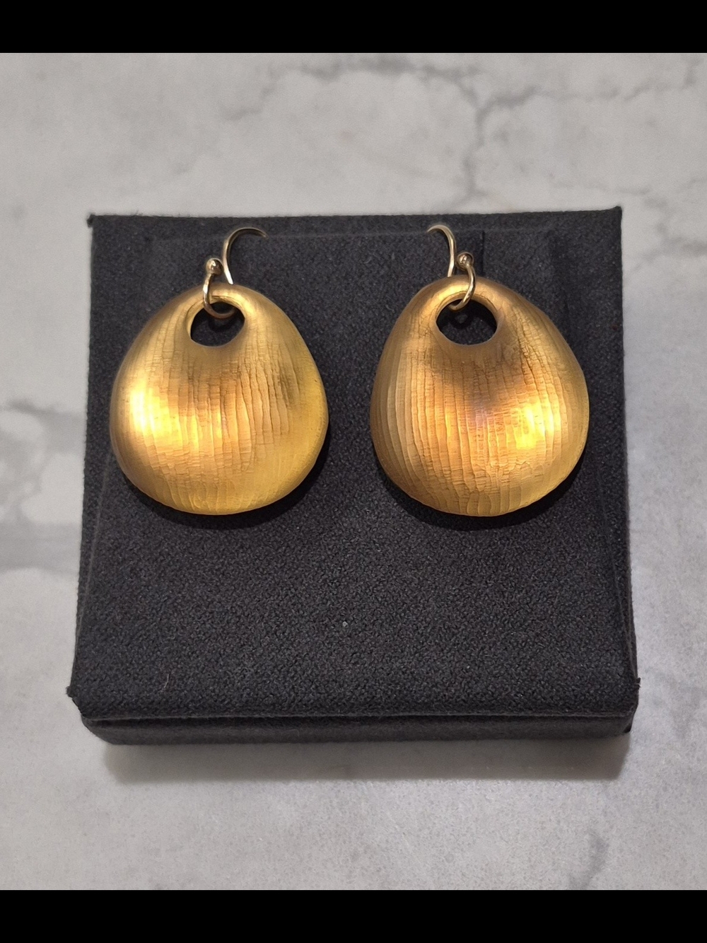 Alexis Bittar Gold Lucite Drop Earrings